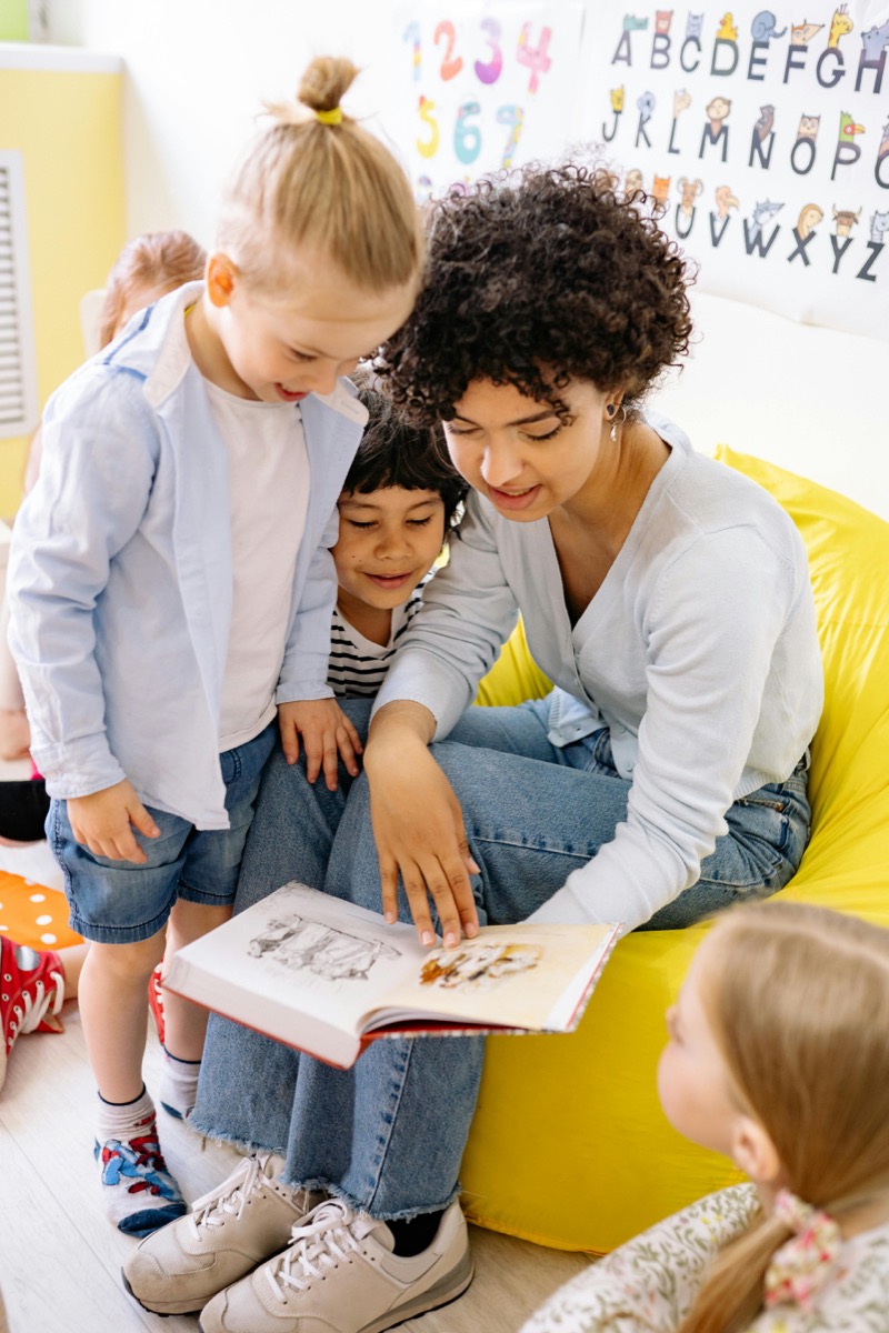 Children exploring sensory play at a Sydney library storytime session
